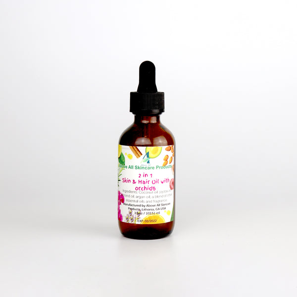 2 in 1 Hair & Skin Oil with Orchids (2 oz)